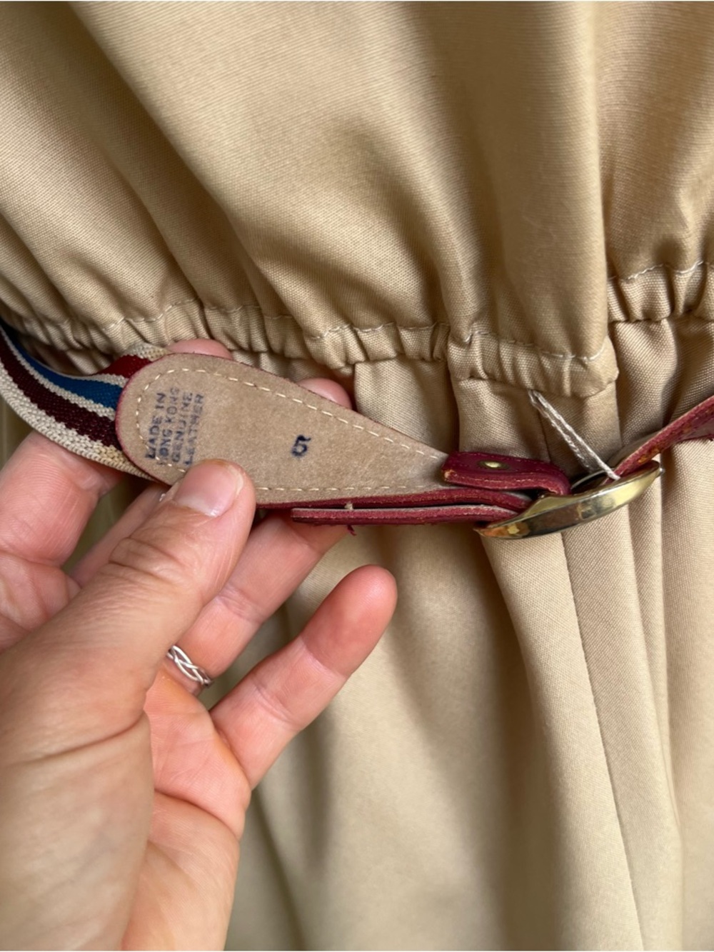 Vintage Sasson Khaki Dress - Picture 8 of 12